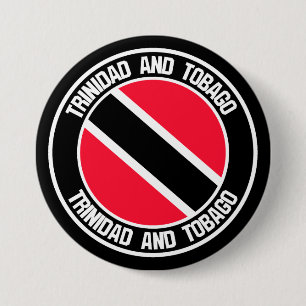 Trinidad en Tobago Round Emblem Ronde Button 7,6 Cm