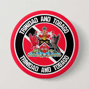 Trinidad en Tobago Round Emblem Ronde Button 7,6 Cm
