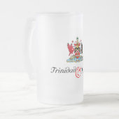 Trinidad en Tobago Souvenir Matglas Bierpul (Voorkant links)
