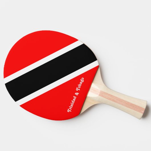 Trinidad en Tobago Tafeltennisbatje (Zijkant)