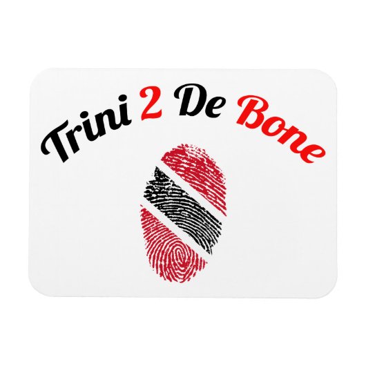 Trinidad en Tobago Trini 2 De Bone Magneet (Horizontaal)