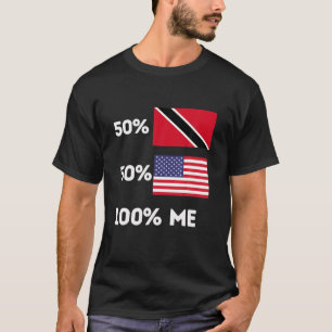 Trinidad en Tobago Trini Pride Flag Funny USA Roo T-shirt