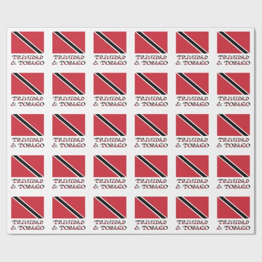 Trinidad en Tobago Trinidadian Tobagonian Flag Cadeaupapier (Vlak)