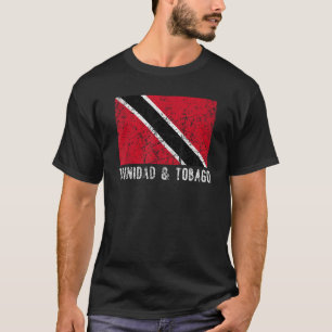 Trinidad en Tobago verontruste Caribische Mannen V T-shirt