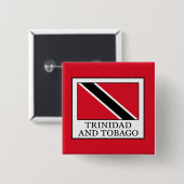 Trinidad en Tobago Vierkante Button 5,1 Cm (Voorkant /achterkant)