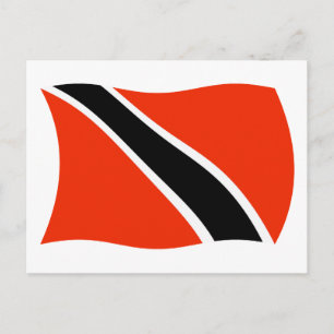 Trinidad en Tobago Vlag Ansichtkaart Briefkaart