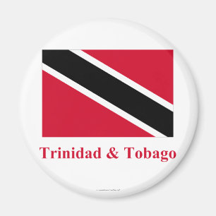Trinidad en Tobago Vlag met naam Magneet
