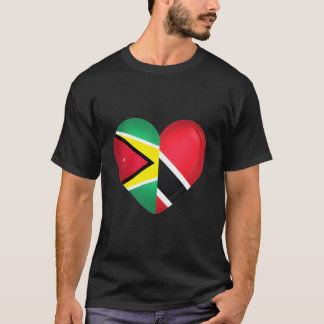 Trinidad en Tobago, vlag Trini Guyana Guyanese Fla T-shirt