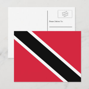 Trinidad en Tobago Vlag, Trinidad en Tobago Briefkaart