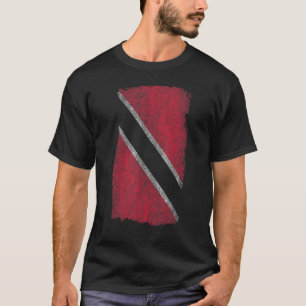 Trinidad en Tobago Vlag Verweerd look effect T-shirt