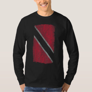 Trinidad en Tobago Vlag Verweerd uiterlijk effect T-shirt