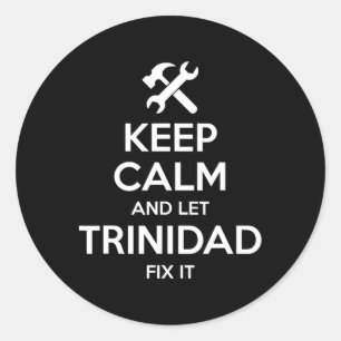 Trinidad Fix Quote Grappige Verjaardag Gepersonali Ronde Sticker