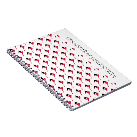 TRINIDAD FLAG Custom Add Name Notebook Journal (Côté Droit)