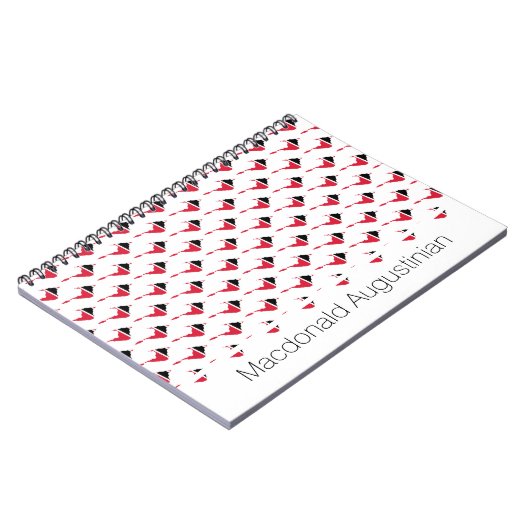 TRINIDAD FLAG Custom Add Name Notebook Journal (Côté gauche)