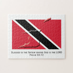 TRINIDAD Gezegende natie TRINIDADIAN FLAG Legpuzzel
