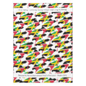 TRINIDAD JAMAICA-vlag Gepersonaliseerd scripts Tafelkleed (Voorkant)