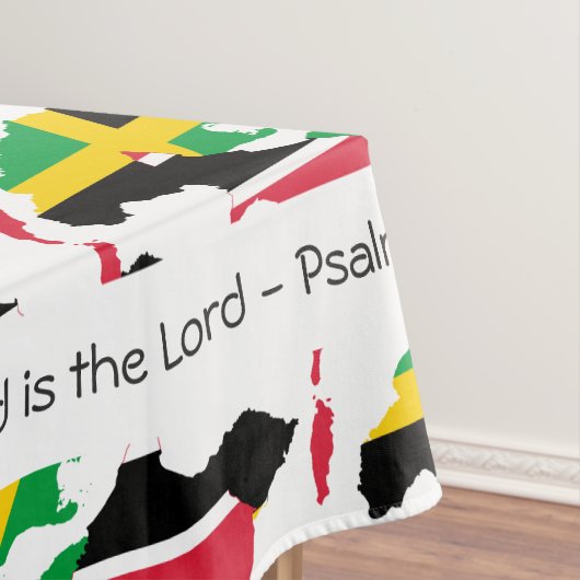 TRINIDAD JAMAICA-vlag Gepersonaliseerd scripts Tafelkleed (Voorbeeld)