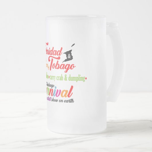 Trinidad & Tobago Carnival en onze favoriete dessi Matglas Bierpul (Voorkant rechts)