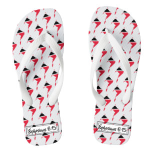 TRINIDAD TOBAGO Christelijke scripts Aangepast Teenslippers