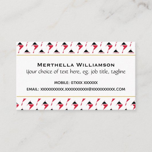 TRINIDAD TOBAGO Christelijke scripts John 3:16 Visitekaartje (Voorkant)