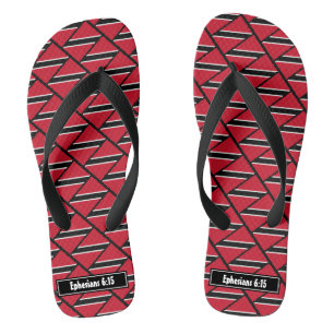 TRINIDAD TOBAGO FLAG Custom Scripting Carnival Teenslippers