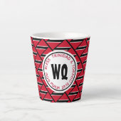 TRINIDAD TOBAGO FLAG LATTE MOK (Voorkant)