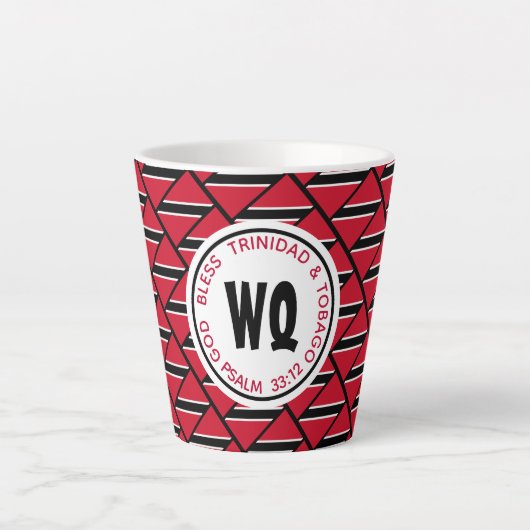 TRINIDAD TOBAGO FLAG LATTE MOK (Voorkant)