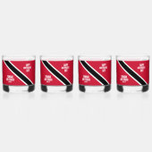 Trinidad & Tobago Onafhankelijkheidsdag Nationale Whisky Glas (Achterkant)