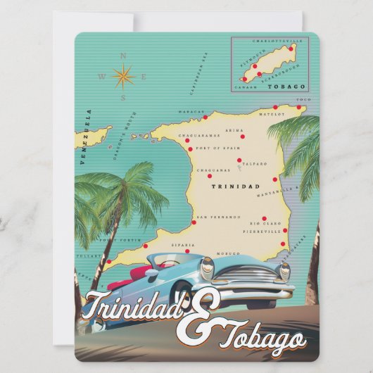Trinidad & Tobago-reisposter (Voorkant)