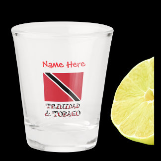 Trinidad Tobago Trinidadiaanse Vlag Rood Persoonli Shot Glas