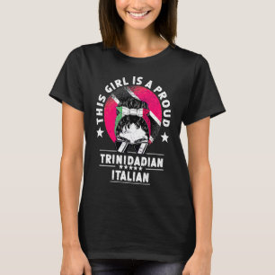 Trinidad&Tobago Vlag Italië Gekweekte Vrouwen Meis T-shirt