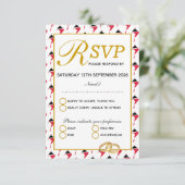 TRINIDAD TOBAGO Wedding Carte de réponse RSVP (Debout devant)