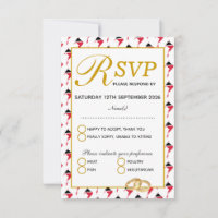 TRINIDAD TOBAGO Wedding Carte de réponse RSVP