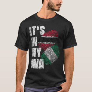 Trinidadian en Nigerian Mix DNA Heritage Flag T-shirt