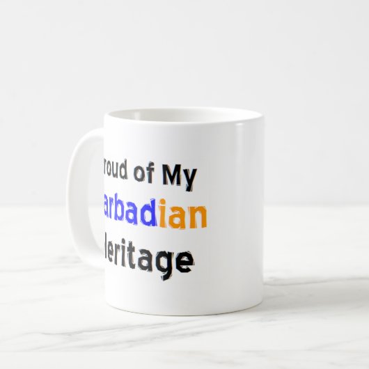 trinidadische koffie - mok (Voorkant links)