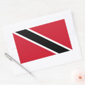 Trinité-et-Tobago - Drapeau Rectangle Stickers bri (Enveloppe)