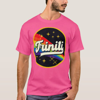 Triniti regenboog in ruimte stijl t-shirt