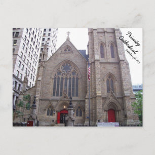Trinity Cathedral in het centrum van Pittsburgh, P Briefkaart