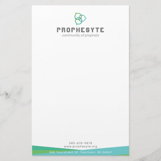 Trinity Chat Bubbles Briefpapier (Voorkant)