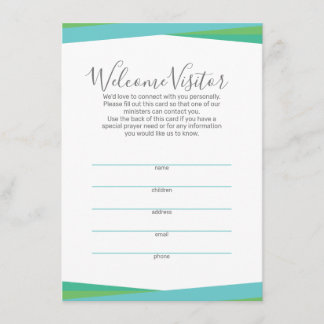 Trinity Chat Bubbles Visitor Kaart