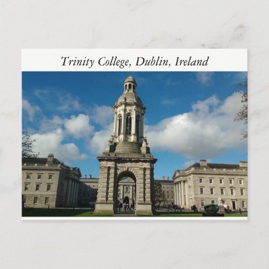 Trinity College Dublin, Ierland Briefkaart (Voorkant)