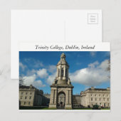 Trinity College Dublin, Irlande Carte postale (Devant / Derrière)
