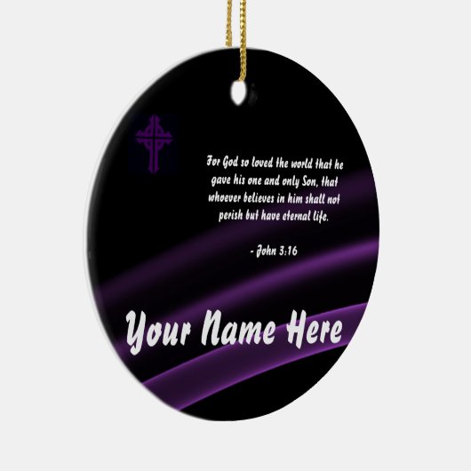 Trinity Cross Ornament John 3:16 (Rechts)