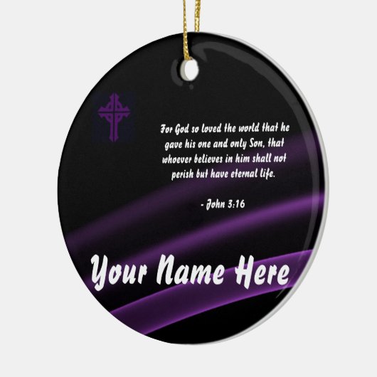 Trinity Cross Ornament John 3:16 (Links)