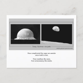 TRINITY / EARTHRISE: twee paden Briefkaart