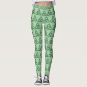 Trinity Keltische Knoop Ierse Groene St Patrick's Leggings (Voorkant)