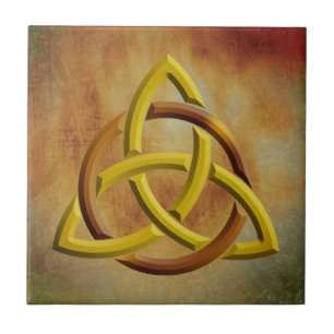 Trinity Knot Celtic Grunge Vintage Tegeltje