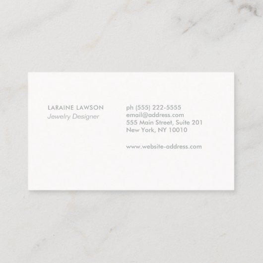 Trinity Knot Celtic Symbol Visitekaartje (Achterkant)