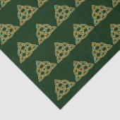 Trinity Knot Green Tissue Paper Tissuepapier (Detail)