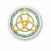 Trinity Knot Triquetra Celtic Symbol Sticker (Voorkant)